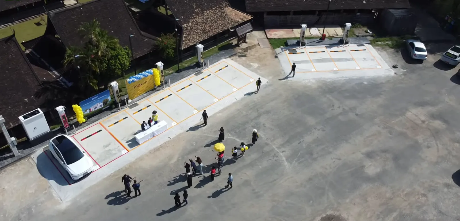 วันเปิดตัว Super EV Hub เชียงใหม่ มุมสูง